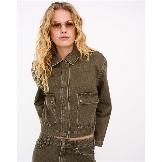 Ivy Copenhagen Emma Denim Jakke Wash Olinda, Desert